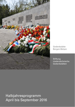 Halbjahresprogramm Gedenkstätte Bergen Belsen