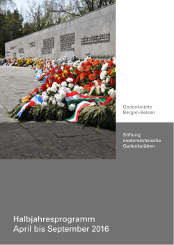 Halbjahresprogramm Gedenkst&auml;tte Bergen Belsen
