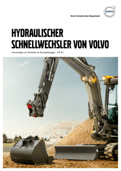 Volvo Brochure Compact Excavator Hydraulic Quick Coupler German