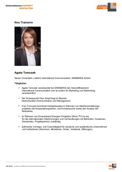 Ihre Trainerin Agata Tomczak