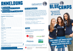 Zum Flyer - MyBluePlanet