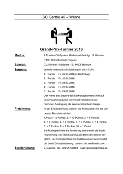 Grand-Prix-Serie - SC Gerthe 46
