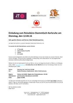 RS Karlsruhe Einladung 12.04.16. - reisebuero