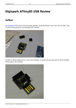 Digispark ATtiny85 USB Review