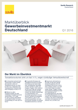 Marktüberblick Gewerbeinvestmentmarkt Deutschland - Kon-ii