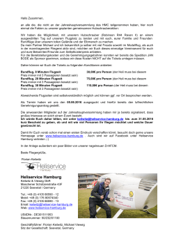 Heliservice Hamburg - Hamburger Modellsportclub eV