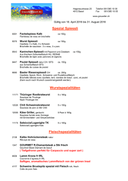 Grillsortiment 2016 - Grauwiler