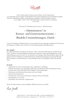 Bindella Weinbau Brief Deutsch