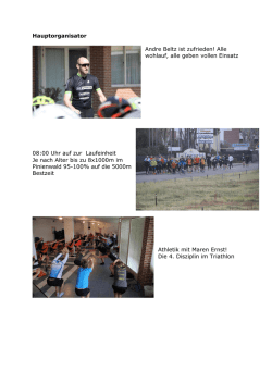 Hauptorganisator Andre Beltz ist zufrieden! Alle wohlauf, alle geben