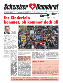Nr. 11/12 2015 - Schweizer Demokraten SD