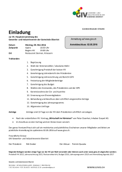 PDF der Einladung - GIV Gewerbeverein Oberriet