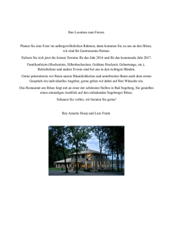 Ihre Location zum Feiern