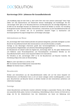 docsolution - Karrieretage 2016