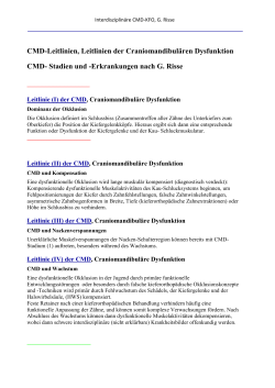 CMD-Leitlinien und CMD-Stadien als PDF - CMD