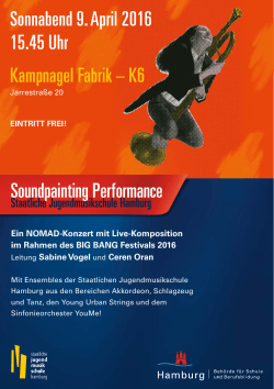 Soundpainting Performance Sonnabend 9. April 2016