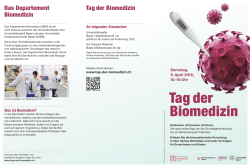 Tag der Biomedizin - Universität Basel