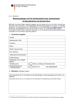 Bewerbungsformular (PDF, 148KB, nicht