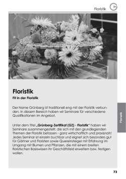 Floristik - Bildungsstätte Gartenbau Grünberg