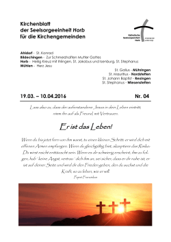 KBSE-2016-04 - Katholischen Kirchengemeinde "Heilig Kreuz"