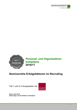 Details Seminarreihe Personal-Recruiting