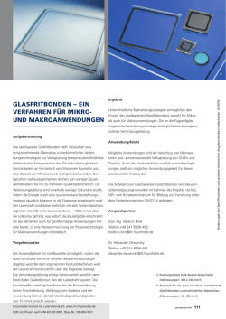 glasfritbonden &ndash; ein verfahren f&uuml;r mikro