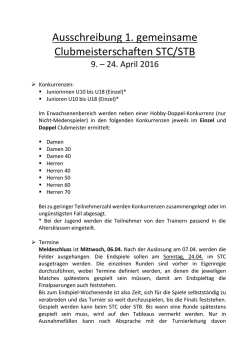 Ausschreibung