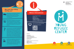 Informationsflyer zum Young Refugee CenterPDF