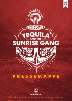 Pressemappe - Tequila & the Sunrise Gang