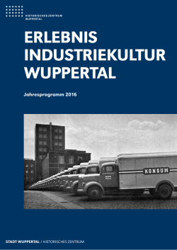 erlebnis industriekultur wuppertal