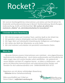 jobs - Eckert Werbung