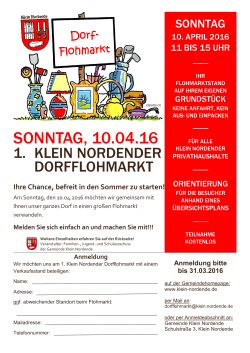 Flyer als PDF - Gemeinde Klein Nordende