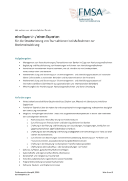 eine Expertin / einen Experten
