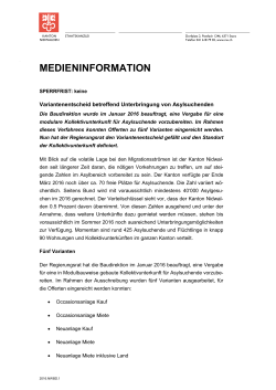 medieninformation - Kanton Nidwalden