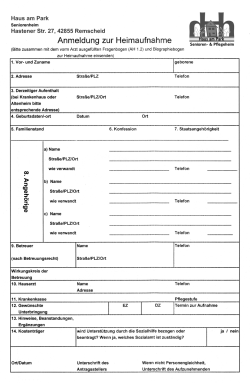 Heimaufnahme