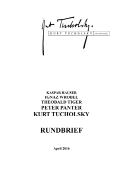 Rundbrief April 2016 - Kurt Tucholsky