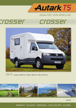 Autark T5 crosser auf VW-T5 * Produktkatalog inkl. Preisliste
