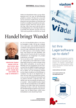 Handel bringt Wandel