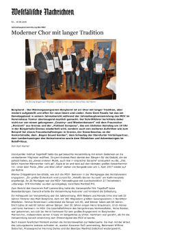 Jahreshauptversammlung des MGV - M&auml;nnergesangverein Borghorst