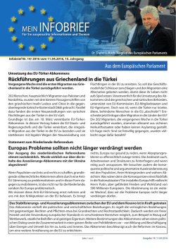 Infobrief Nr.14 von 04/2016 - Dr. Dieter