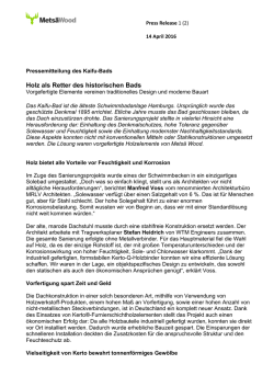 Holz als Retter des historischen Bads