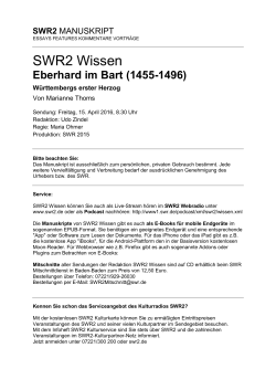 Eberhard im Bart (1455-1496)