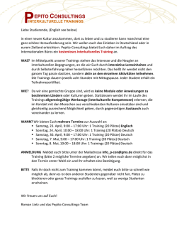 interkulturelles Training