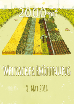 Weltacker Eröffnung