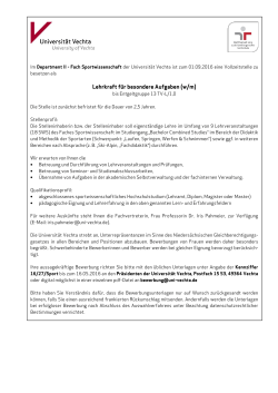 Lehrkraft für besondere Aufgaben (w/m)