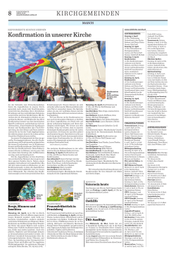 8 kirchgemeinden