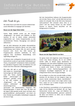 Infobrief ejw Butzbach