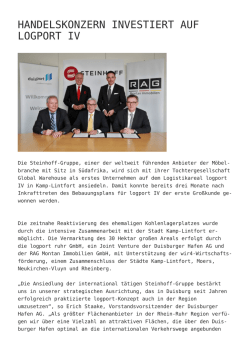Handelskonzern investiert auf logport IV