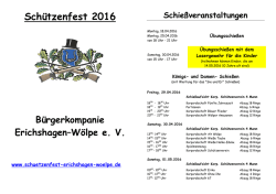 Festschrift 2016 - B&uuml;rgerkompanie Erichshagen