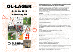 Herzlich Willkommen zum OL-Lager in Lenzburg