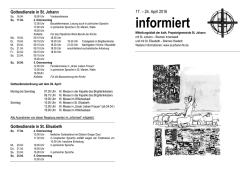 informiert